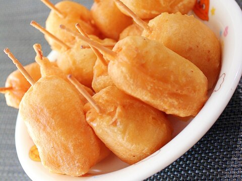 ご当地おやつ★チーかまドッグ(アメリカンドッグ)